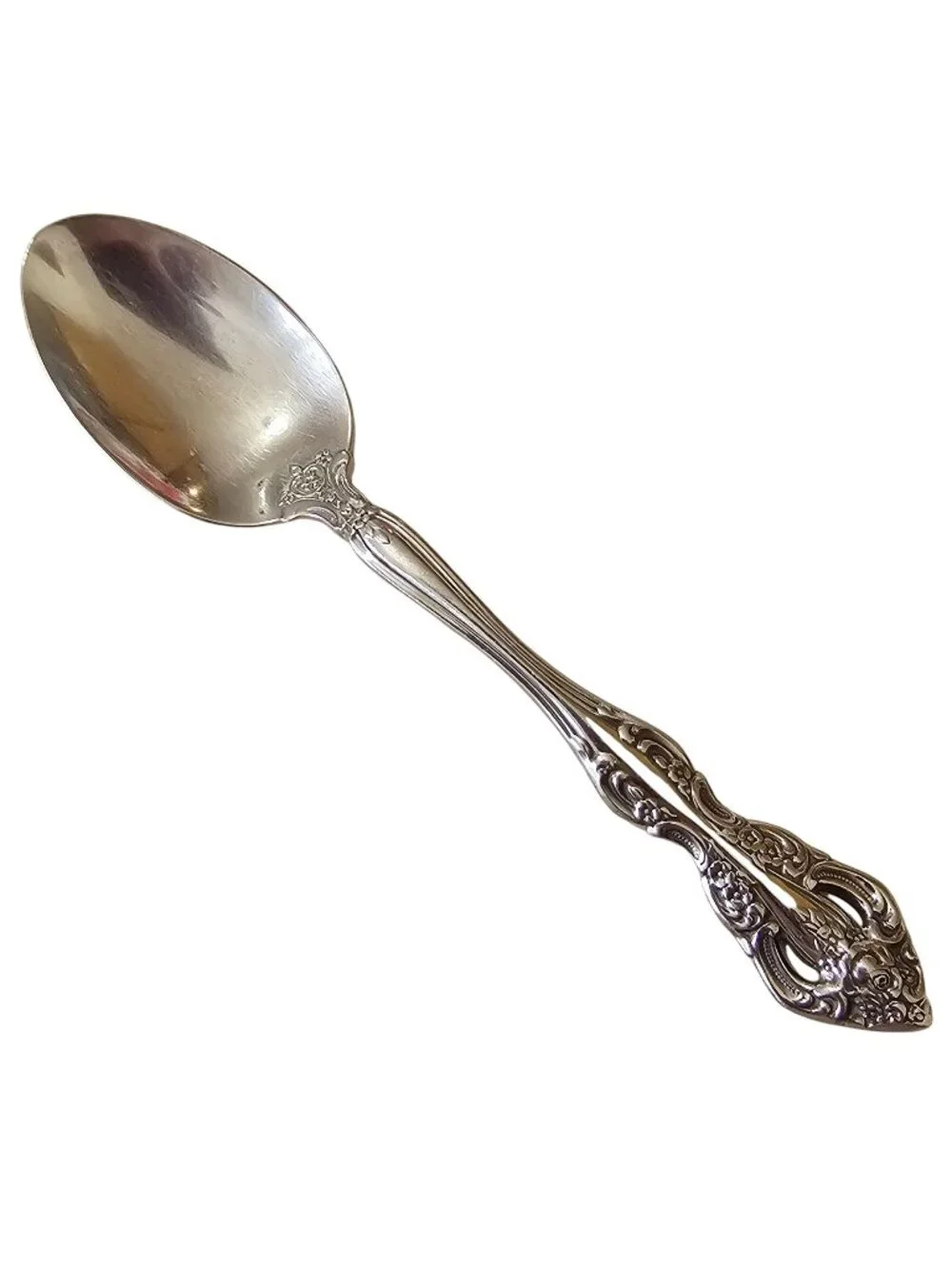 Oneida Michelangelo Stainless Steel Teaspoon With Ornate Floral Vintage